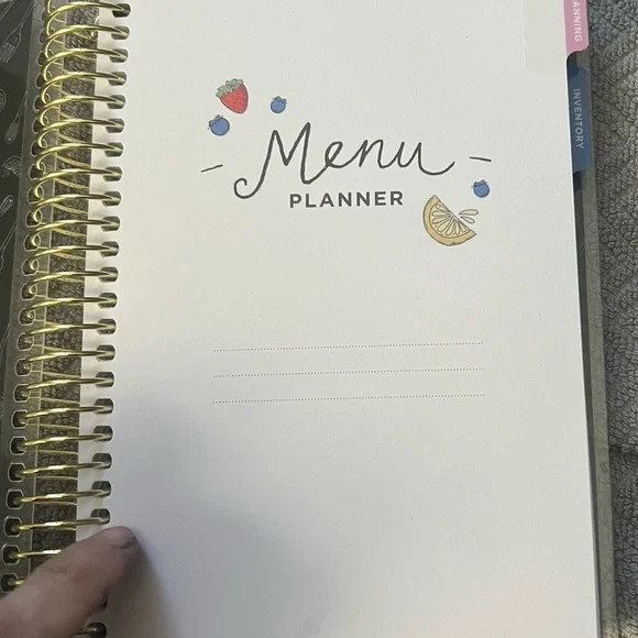 Colorful Menu Planner Notebook - Picture 2 of 4